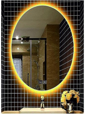 Dnr-Mirror60xDnr-Mirror 80 cm Buğu Yapmayan Dokunmatik Tuşlu Günışığı Ledli Elips Banyo Aynası