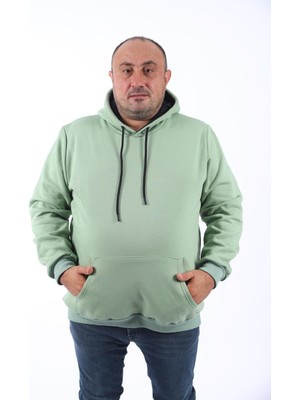 Starbattal Büyük Beden Erkek Basic Sweat Kapüşonlu 11700-CAGLA