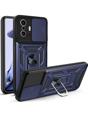 Pilanix Xiaomi Mi 11T Kılıf Ultra Korumalı Yüzüklü Manyetik Sürgülü Vega Kapak