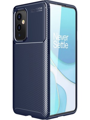 Pilanix One Plus 9 Kılıf Karbon Desenli Lux Negro Silikon