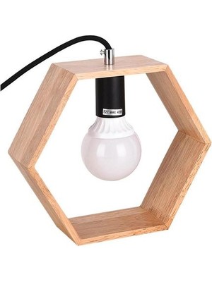 Sld Yaratıcı Masa Lambası Ahşap Başucu Masa Işıkları Masa Lambaları Yatak Odası E27 Kitap Lambaları Odası Aydınlatma Armatürü LED Luminaria | (Yurt Dışından)