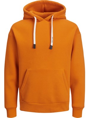 Jack & Jones Kapüşon Yaka Turuncu Erkek Sweatshirt 12213418_JJEKING Sweat Hood Sn