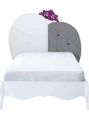 Hanedanev Rengarenk Eliza Başlıklı Karyola 100 x 200 cm