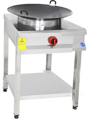 Himaksan Endüstriyel Lpg Tüplü Tekli 55 Lik Ayaklı Sac Kavurma Ocağı