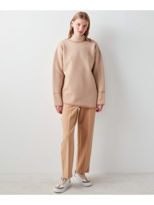 İpekyol Balıkçı yaka oversize triko IW6220050052027