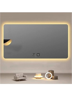 Dnr-Mirror65x90 Cm Buğu Yapmayan Dokunmatik Günışığı Ledli Dikdörtgen Banyo Aynası