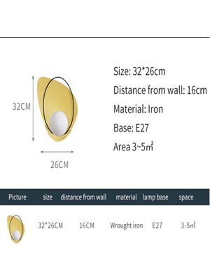 Xinh 5 W Altın LED Duvar Lambası (Yurt Dışından)