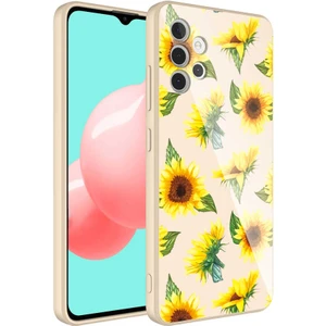 Samsung Galaxy A32 4g Uyumlu Kılıf Iç Yüzeyi Kadife Kamera Korumalı Parlak Renkli Desenli Kılıf