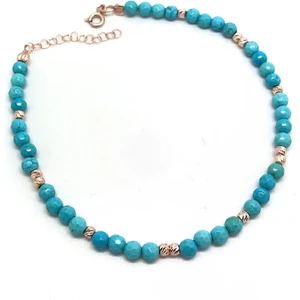 Erer Gümüş Gümüş Firuze Taşlı Halhal GL14C23