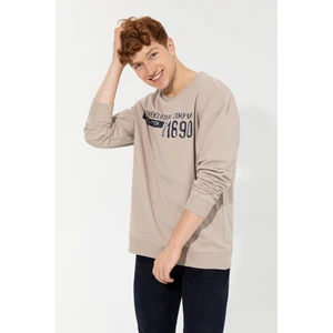 U.S. Polo Assn. Erkek Taş Sweatshirt 50257196-VR049