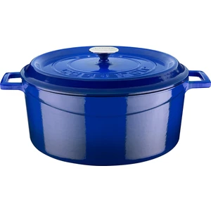 Döküm Yuvarlak Tencere. Trendy ÇAP(Ø)32CM.  - Mavi