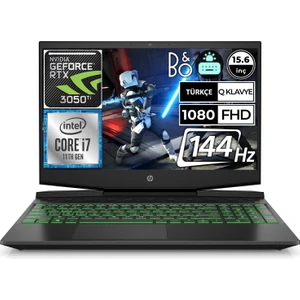 Hp Pavilion 15-DK2060NT 54T16EA01 I7-11370H 16GB 1tbssd RTX3050TI 15.6" Fullhd Windows 11 Home Taşınabilir Bilgisayar