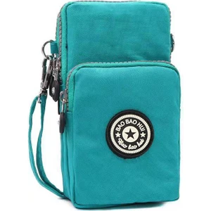 Cep Telefonu Çantası Kadın Messenger Küçük Çanta Dikey Tek Parça Çanta Mini Asılı Boyun Cep Telefonu Çantası Değişim Tuval Kadın Çantası (Yurt Dışından)