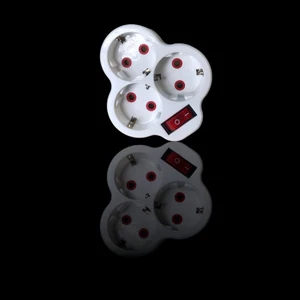 Fetih 117-03P 3lü Anahtarlı Yonca Priz