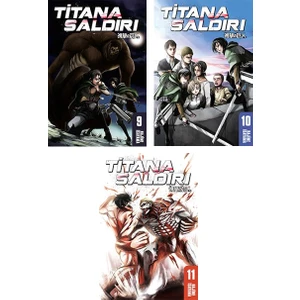 Gerekli Şeyler Yayıncılık Titana Saldırı 9-10-11. Ciltler Manga Seti - Hajime İsayama