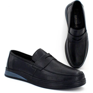 Hakiki Deri Siyah Erkek Deri Casual Ayakkabı MRD7-0710