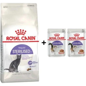 Royal Canin Sterilised Kısırlaştırılmış Kedi Maması 4 kg + 2 Adet Yaş Mama Hediye