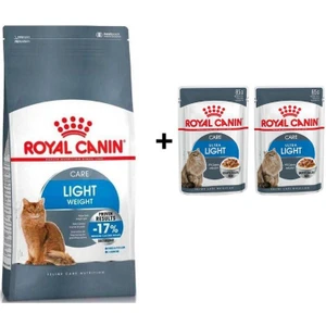 Royal Canin Light Weight Kedi Maması 1,5 kg + 2 Adet Yaş Mama Hediye
