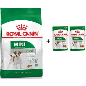 Royal Canin Mini Adult Köpek Maması 4 kg + 2 Adet Yaş Mama Hediye