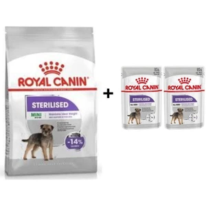 Royal Canin Mini Sterilised Kısır Köpek Maması 3 kg + 2 Adet Yaş Mama Hediye