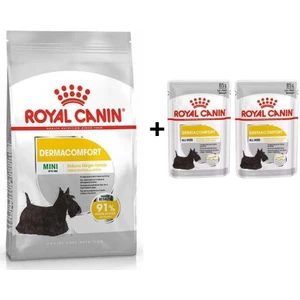 Royal Canin Mini Dermacomfort Yetişkin Köpek Maması 3 kg + 2 Adet Yaş Mama Hediye