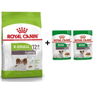 Royal Canin Xsmall Ageing +12  Köpek Maması 1,5 kg + 2 Adet Yaş Mama Hediye