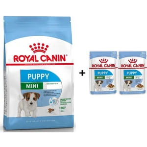 Royal Canin Mini Puppy Yavru Köpek Maması 4 kg + 2 Adet Yaş Mama Hediye