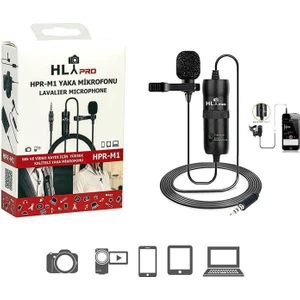 Hlypro Hpr-M1 Profesyonel Youtuber Yaka Mikrofonu