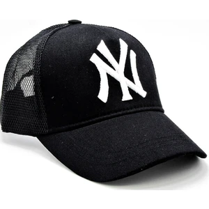 Eleven Market Fileli New York Yankees Nakışlı Şapka Siyah Beyaz Ny Şapka