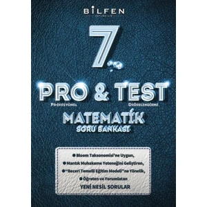 Bilfen Yayınları 7. Sınıf Pro&Test Matematik Soru Bankası