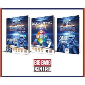 Kırmızı Beyaz Yayınlar 7.Sınıf  Big Bang English Practice Book Fantastic Four Quiz Book