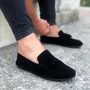 Erkek Siyah Günlük Loafer Babet Ayakkabı LFRPSKL-4230