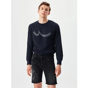 Ltb Danısay Erkek Bisiklet Yaka Logo Sweatshirt Lacivert