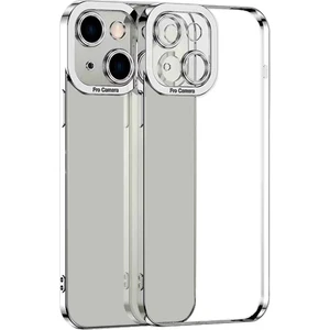 Fashion Series iPhone 13 6.1inç Kılıf Renkli Kenar Lazer Çerçeveli Silikon Kılıf ALL-35462