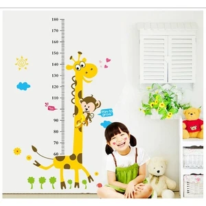 Kt Decoration Duvar Sticker Çocuk Odası Dekoru Boy ve Gelişim Ölçer Zürafa Xl Büyük Boy Dekor