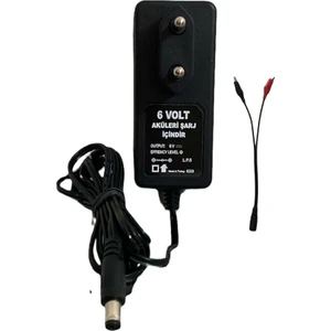 Oyuncak Araba Aküsü Şarj Adaptörü 6 Volt 2AMPER Maşalı