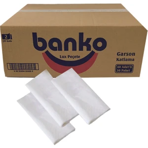 Servis Peçetesi 33 x 24 cm 1/6 Garson Katlama Çift Katlı 1200'lü