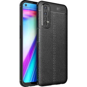 Kny Realme 7 Kılıf Deri Desenli Lux Niss Silikon