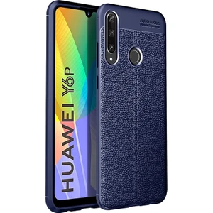 Kny Huawei Y6P Kılıf Deri Desenli Lux Niss Silikon