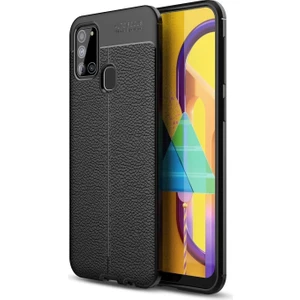 Kny Samsung Galaxy A21S Kılıf Deri Desenli Lux Niss Silikon
