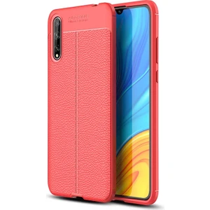Kny Huawei P Smart S Kılıf Deri  Desenli Lux Niss Silikon
