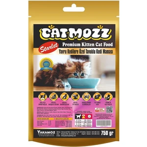 Starlet Kitten Tavuklu Seçiçi Kedilere Özel Yavru Kedi Maması 750 gr Kilitli Paket 5 Adet