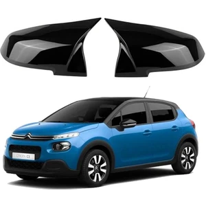 X-Large Garage Citroen C3 16-21 Araca Özel Batman Yarasa Ayna Kapağı Pianoblack