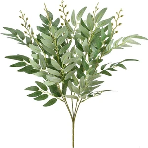 Yapay Çiçek Zeytin Yaprağı Demeti 5 Dallı 50CM Yeşil