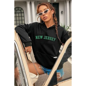 New Jersey Baskılı Sweatshirt