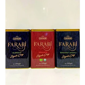 Hediyelik Farabi Elekaltı + Bergamotlu + Organik Çay 3 x 200 gr