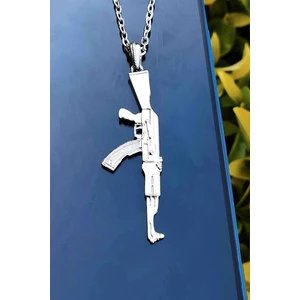 Trend Collection Gümüş Renk Pubg Keleş Ak-47 Kolye