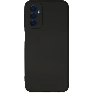 Caseart Samsung Galaxy M13 Kapak Içi Kadife Kamera Korumalı Lansman Silikon Kılıf - Siyah