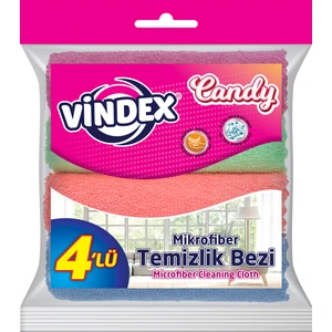 Candy Mikrofiber Temizlik Bezi 4'lü