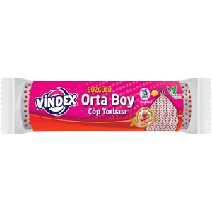 Çöp Torbası Büzgülü Orta Boy Çilek Kokulu